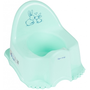 Горщик дитячий Tega Baby ЕСО Зайчики М'ятний (KR-007-105)