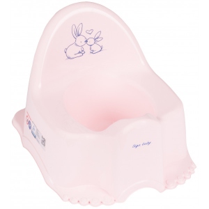 Горщик дитячий Tega Baby ЕСО Зайчики Світло-Рожевий (KR-007-104)