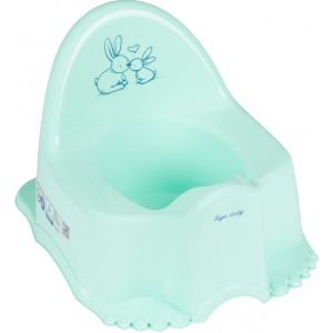 Горщик дитячий Tega Baby ЕСО Зайчики з музикою М'ятний (PO-059-105)