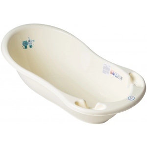 Дитяча ванночка Tega Baby Кіт і Пес зі зливом 86 см Жовта (PK-004ODPLYW-102)