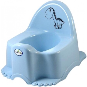 Горщик дитячий Tega Baby ЕСО Динозавр з музикою Блакитний (PO-056-135)
