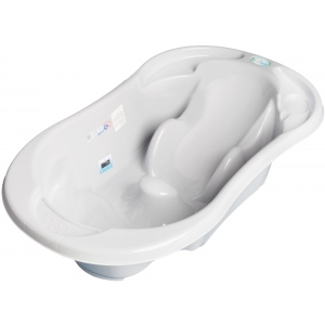 Дитяча ванночка Tega Baby Комфорт 2 в 1 анатомічна, Сіра (TG-011-106)