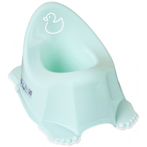 Горщик дитячий Tega Baby Каченя з антиковзаючою гумою Салатовий (DK-001-131)