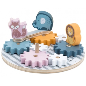 Ігровий набір для малюка Viga Toys PolarB Шестерінки зі звірятами (44006)