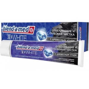 Зубна паста Blend-A-Med 3D White Відбіл.та глибока чистка з Деревним вугіллям 100мл