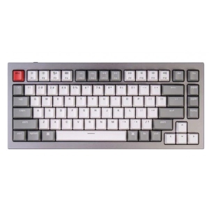 Клавіатура дротова Keychron Q1 QMK HotSwappable Gateron Phantom Brown RGB Knob Space Grey