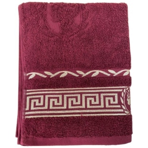 Рушник банний GM Textile махровий бордовий Цезар 70х140