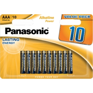 Батарейка тип AAA Panasonic ALKALINE POWER AAA BLI 10 (LR03REB/10BW)