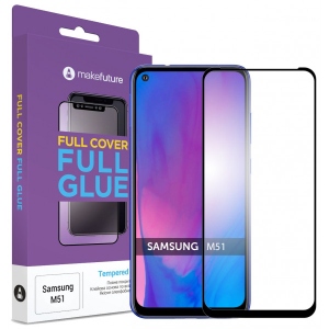 Захисне скло для смартфону MakeFuture Full Cover Full Glue Samsung M51 (MGF-SM51)