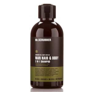 Шампунь чоловічий Mr.Scrubber Чоловічий д/волосся і тіла Man Hair & Body 2 in 1, 250мл