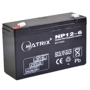 Акумулятор для ДБЖ Matrix 6V 12AH (NP12-6)