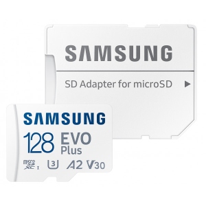 Карта пам'яті Samsung microSDXC 256 GB Class 10 UHS-I U3 V30 A2 EVO Plus + SD Adapter (MB-MC256KA/EU)