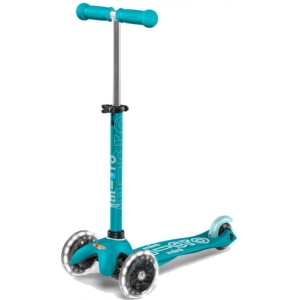 Триколісний самокат Micro Mini Deluxe Aqua LED (MMD076)