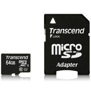 Карта пам'яті microSD Transcend microSDXC 64GB 10 UHS-I Premium+adapter (TS64GUSDU1)