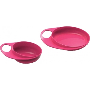Набір тарілок для малюка Nuvita глибока і дрібна, 2 шт. рожевий (NV8461Pink)
