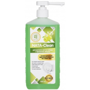 Засіб для ручного миття посуду NATA-Clean з ароматом яблука 1000 мл (4823112600946) купити в Україні