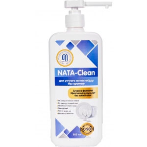 Засіб для ручного миття посуду NATA-Clean 500 мл (4823112600977) в каталозі