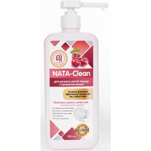 Засіб для ручного миття посуду NATA-Clean з ароматом вишні 500 мл (4823112600984) ціни