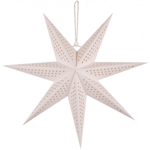 Декор New Year Novogod'ko Зірка 3D бiла, 45 см, LED (974218)