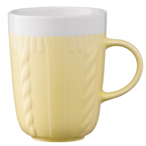 Чашка Ardesto Кnitti 330 мл Yellow (AR3457Y)