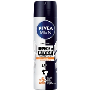 Дезодорант аерозольний NIVEA антиперсп Черное и белое Невидимый Extra 150 мл