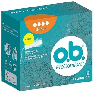 Тампони гігієнічні o.b. ProComfort Super 8 шт. (3574660234343)
