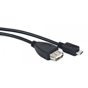Кабель Maxxter OTG USB 2.0 AF to Micro 5P 0.15m (U-AFM-OTG)