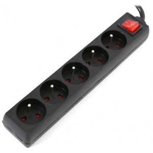 Мережевий фільтр Omega Listwa 3m 5 Socket Black (OL5F3)