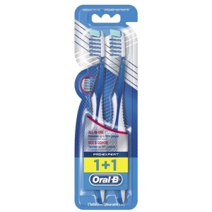 Зубна щітка Oral-B Pro Expert Все в одному 40 середня 1шт + 1шт безкоштовно