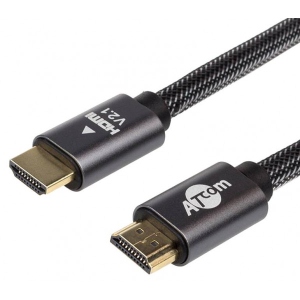 Кабель HDMI Atcom Premium HDMI - HDMI V 2.1 (M/M) 15m Black + пакет (AT23715)
