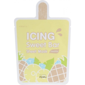 Маска для обличчя A'pieu Icing Sweet Bar Sheet Mask Pineapple 21 г (8809530047750) офіційний сайт