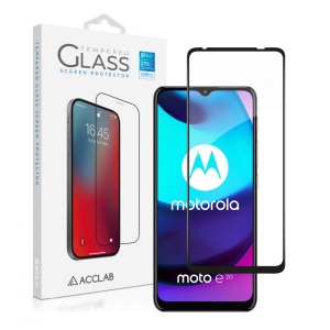 Захисне скло для смартфону ACCLAB Full Glue for MOTO E20 Black (1283126521232)