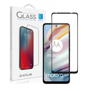 Захисне скло для смартфону ACCLAB Full Glue for MOTO G60 Black (1283126521102)