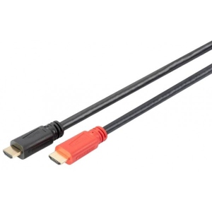 Кабель HDMI Digitus HDMI UHD 4K w/Ethernet/Amplifier type A M/M 15m Black (AK-330118-150-S)