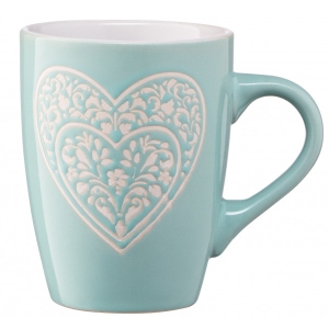 Чашка Ardesto Heart 330 мл Blue (AR3467BL)