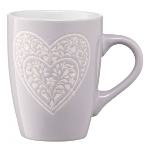 Чашка Ardesto Heart 330 мл Grey (AR3467GR)