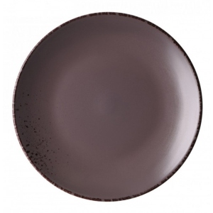 Тарілка обідня Ardesto Lucca 26 см Grey Brown (AR2926GMC)