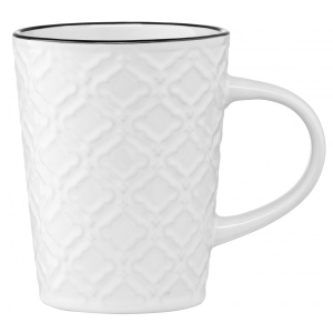 Чашка Ardesto Relief 320 мл White (AR3474W)