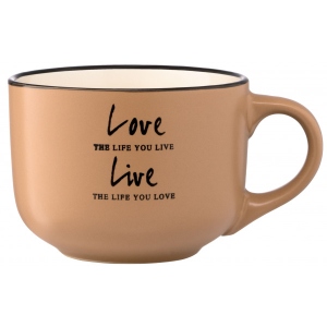 Чашка Ardesto Way of Life 550 мл Olive (AR3478OL)