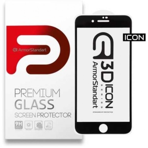 Захисне скло для смартфону Armorstandart Icon 3D for Apple iPhone SE 2022/2020/8/7 Black (ARM55980-GI3D-BK)