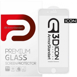 Захисне скло для смартфону Armorstandart Icon 3D for Apple iPhone SE 2022/2020/8/7 White (ARM55981-GI3D-WT)
