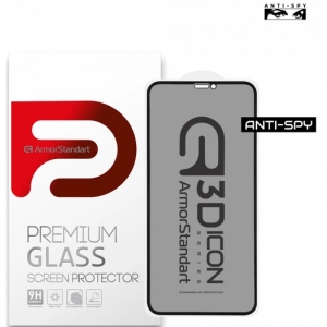 Захисне скло для смартфону Armorstandart Icon 3D Anti-spy for Apple iPhone 11 Pro/XS/X Black (ARM56126-GI3D-BK)