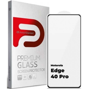 Захисне скло для смартфону Armorstandart Edge Glue Curved for Motorola Edge 40 Pro Black (ARM67864)
