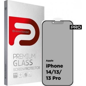 Захисне скло для смартфону Armorstandart Pro Anti-spy Matte for Apple iPhone 14/13/13 Pro Black (ARM68603)