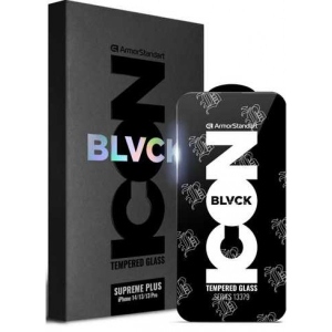 Захисне скло для смартфону Armorstandart Supreme Black Icon 2.5D for Apple iPhone 14/13/13 Pro (ARM69293)