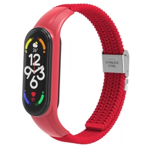 Ремінець для фітнес-браслету Armorstandart Braided Solo Loop for Xiaomi Mi Band 7/6/5/4 Red (ARM69907)