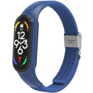 Ремінець для фітнес-браслету Armorstandart Braided Solo Loop for Xiaomi Mi Band 7/6/5/4 Blue (ARM69903)