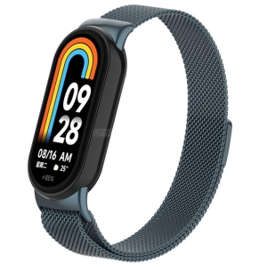 Ремінець для фітнес-браслету Armorstandart Milanese Magnetic Band for Xiaomi Mi Band 8 Titanium Grey (ARM69918)