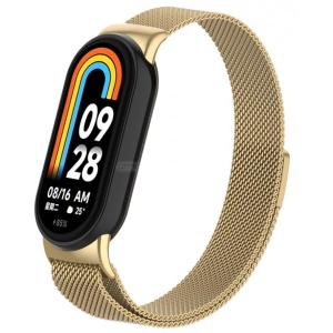 Ремінець для фітнес-браслету Armorstandart Milanese Magnetic Band for Xiaomi Mi Band 8 Gold (ARM69919)