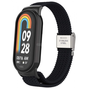 Ремінець для фітнес-браслету Armorstandart Braided Solo Loop for Xiaomi Mi Band 8 Black (ARM69925)